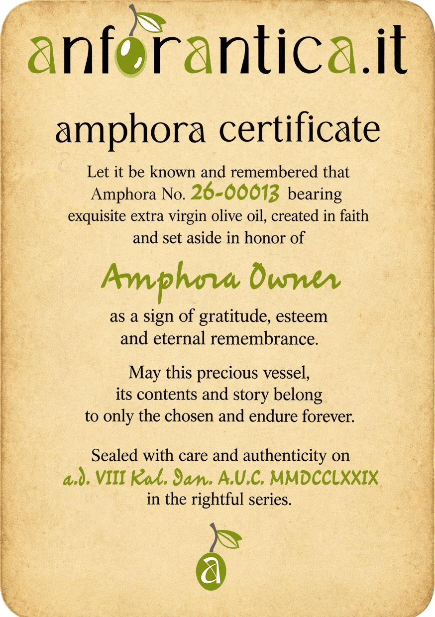 The Amphora Passport — a personal record of authenticity, origin and continuity