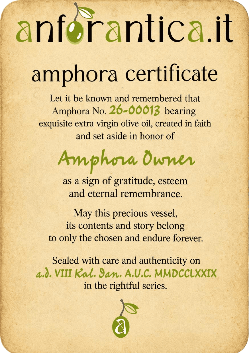 The Amphora Passport — a personal record of authenticity, origin and continuity